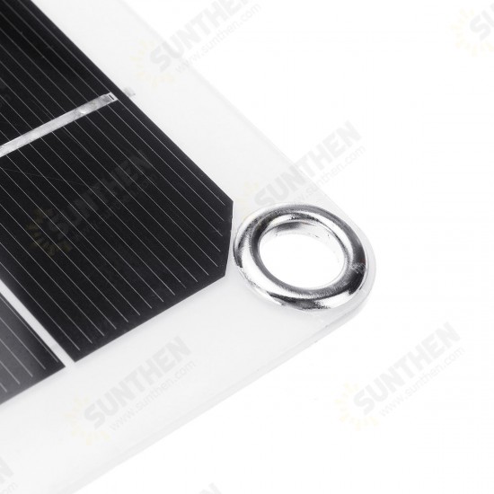 100W 18V Dual USB Solar Panel Battery Solar Cell Module Car Outdoor Charger Solar Power Panel 1Pcs