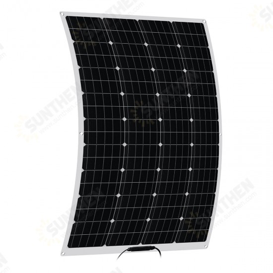 100W 18V Flexible Solar Panel Battery Power Charge Kit For RV Car Boat Camping