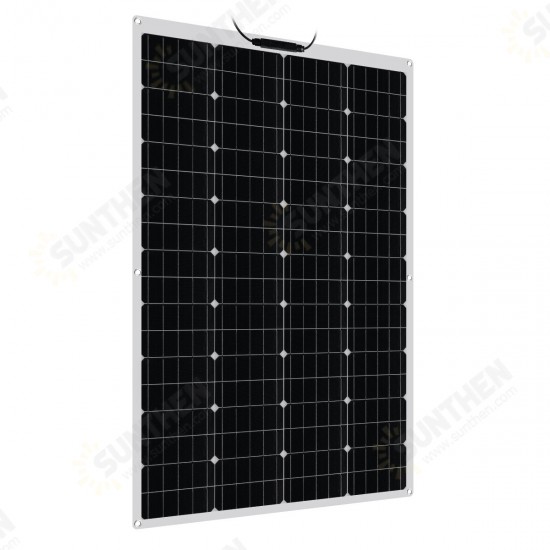 100W 18V Flexible Solar Panel Battery Power Charge Kit For RV Car Boat Camping