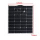 100W 18V Highly Flexible Monocrystalline Solar Panel Tile Mono Panel Waterproof