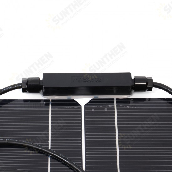 100W 18V Highly Flexible Monocrystalline Solar Panel Waterproof For Car RV Yacht Ship Boat