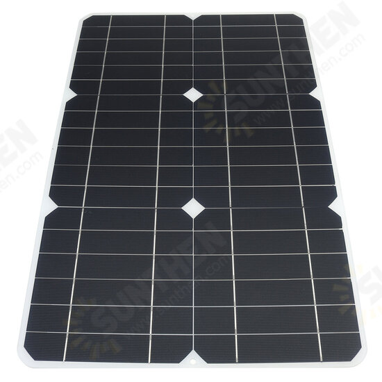 100W 18V Solar Panel Monocrystalline Silicon Battery Charger Kit for Cycling Climbing Hiking Camping