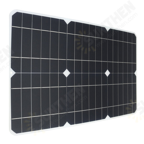 100W 18V Solar Panel Monocrystalline Silicon Battery Charger Kit for Cycling Climbing Hiking Camping