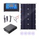 100W Max. 50W Battery Dual USB Charger Solar Panel Controller W/ Clip Kits Motorhome Boats Car