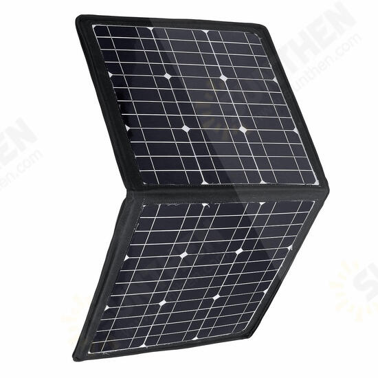 100W Portable Solar Panel Charger with 5V/12V USB DC Dual Output Waterproof