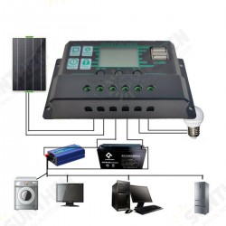 100W Solar Panel Kit 12V Battery Charger 10-100A Controller For Ship Motorcycles Boat 100W Solar Panel Kit 12V Battery Charger 10-100A Controller For Ship Motorcycles Boat