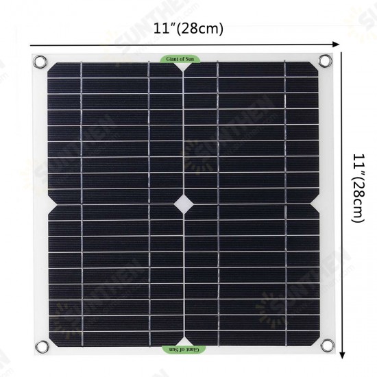 100W Solar Panel Kit 12V Battery Charger 10-100A Controller For Ship Motorcycles Boat