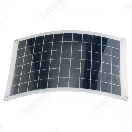 100W Solar Panel Kit 12V Battery Charger 10-100A LCD Controller For Caravan Van Boat