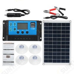 100W Solar Panel Kit 12V Battery Charger 10-100A LCD Controller For Caravan Van Boat 100W Solar Panel Kit 12V Battery Charger 10-100A LCD Controller For Caravan Van Boat