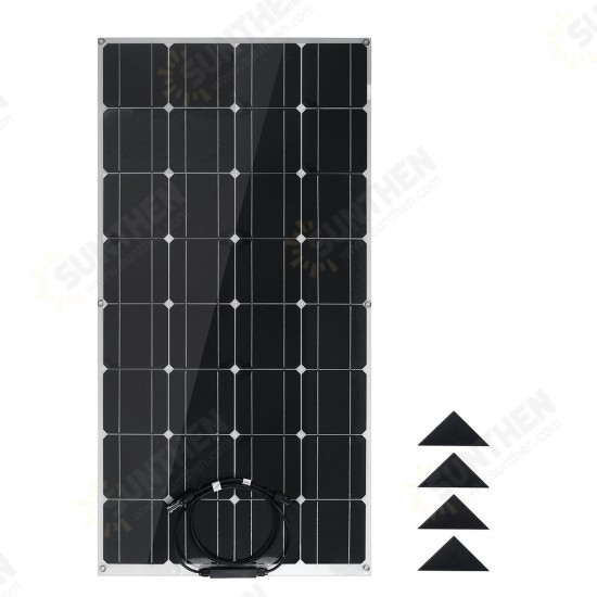 100W Solar Power Panel Kit Mono Home Caravan Camping Power Charging Battery