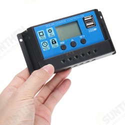 10/20/30/40/50A 12V/24V Light &Time Control Auto Adapte Solar Charge Controller Dual USB Port LED Indicator PWM Solar Controller 10/20/30/40/50A 12V/24V Light &Time Control Auto Adapte Solar Charge Controller Dual USB Port LED Indicator PWM Solar Controller
