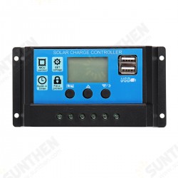 10/20/30/40/50A 12V/24V Light &Time Control Auto Adapte Solar Charge Controller Dual USB Port LED Indicator PWM Solar Controller 10/20/30/40/50A 12V/24V Light &Time Control Auto Adapte Solar Charge Controller Dual USB Port LED Indicator PWM Solar Controller