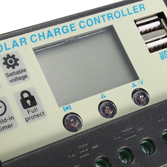 10/20A 12/24V Auto Solar Panel Battery Regulator Charge Controller PWM Battery Charging
