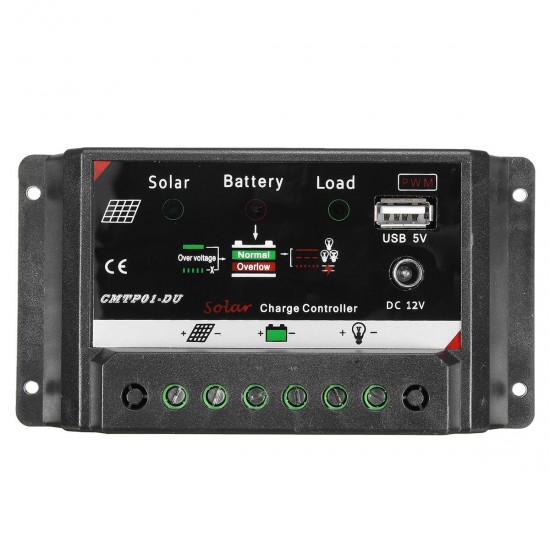 10/20A LED Auto PWM Solar Panel Battery Regulator Charge Controller DC12V Output