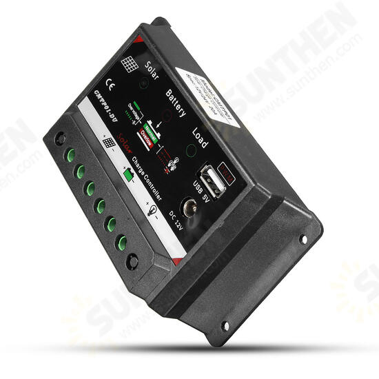 10/20A LED Auto PWM Solar Panel Battery Regulator Charge Controller DC12V Output