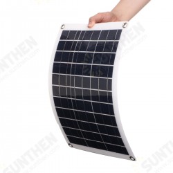 10A-100A Semi-Flexible Solar Power Panel System Kit Solar Panle Dual DC Port 5V/12V/18V W/ Solar Charge Controller 10A-100A Semi-Flexible Solar Power Panel System Kit Solar Panle Dual DC Port 5V/12V/18V W/ Solar Charge Controller