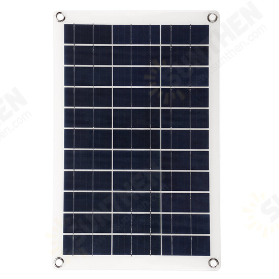 10A-100A Semi-Flexible Solar Power Panel System Kit Solar Panle Dual DC Port 5V/12V/18V W/ Solar Charge Controller