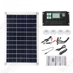 10A-100A Semi-Flexible Solar Power Panel System Kit Solar Panle Dual DC Port 5V/12V/18V W/ Solar Charge Controller 10A-100A Semi-Flexible Solar Power Panel System Kit Solar Panle Dual DC Port 5V/12V/18V W/ Solar Charge Controller