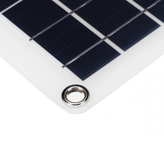 10A-100A Semi-Flexible Solar Power Panel System Kit Solar Panle Dual DC Port 5V/12V/18V W/ Solar Charge Controller