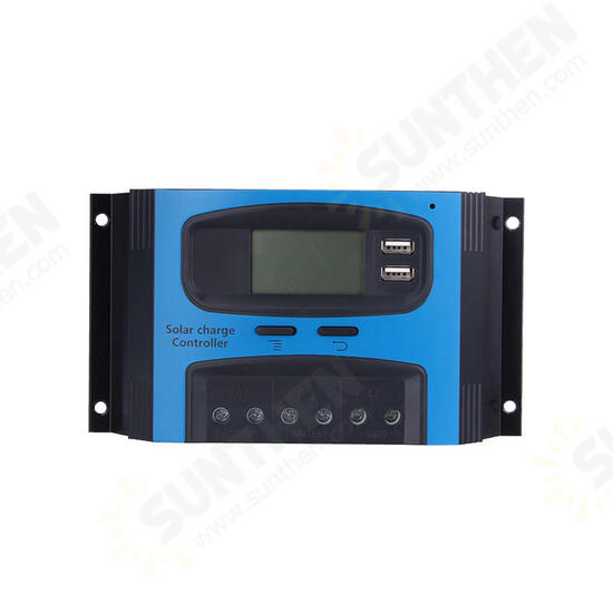 10A 15A 20A 25A 30A 40A PWM 12V/24V Solar Panel Battery Regulator Charge Controller LCD Display