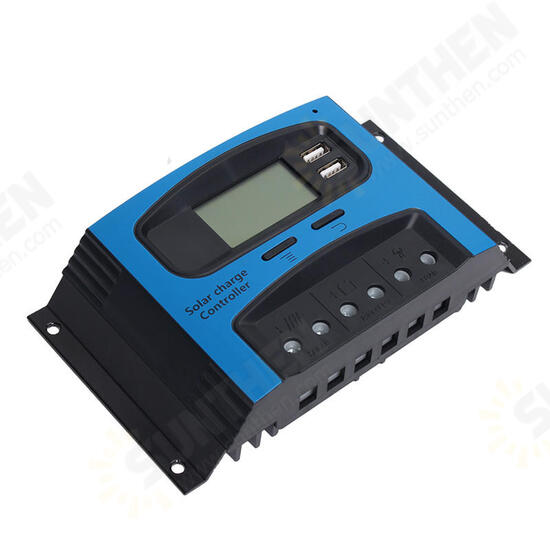 10A 15A 20A 25A 30A 40A PWM 12V/24V Solar Panel Battery Regulator Charge Controller LCD Display