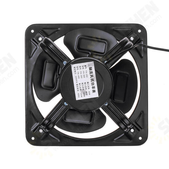 10Inch 220V 40W Stainless Steel Axial Fan High Speed Quiet Ventilation Cooling Exhaust Fan Fume Extractor