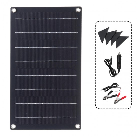 10W ETFE Solar Panel Waterproof Car Emergency Charger WIth 4 Protective Corners