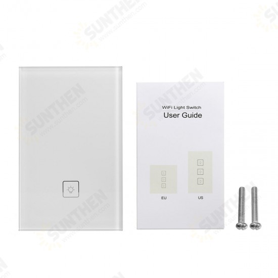 110-240V Wireless Remote Control Smart Wall Light Switch Works with Amazon Alexa US Standard