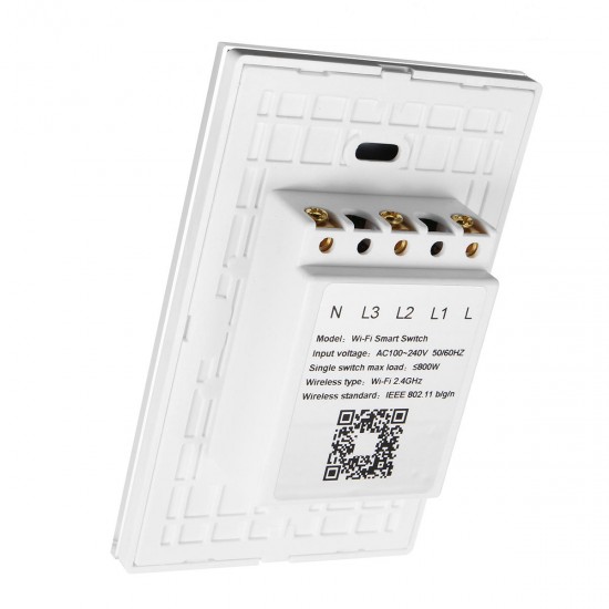 110-240V Wireless Remote Control Smart Wall Light Switch Works with Amazon Alexa US Standard