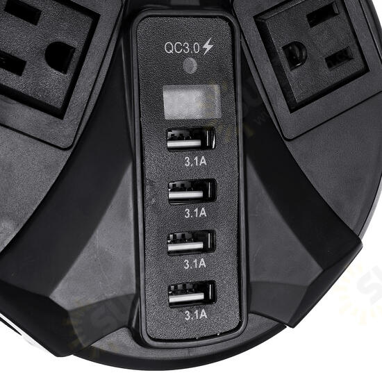 110V 200W 12.4A Smart Digital Fast Charger Multiport High Speed Charging Car Charger