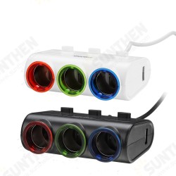 12-24V 3 In 1 Car Lighter Socket 2-Port USB Charger Adapter With Switch 12-24V 3 In 1 Car Lighter Socket 2-Port USB Charger Adapter With Switch