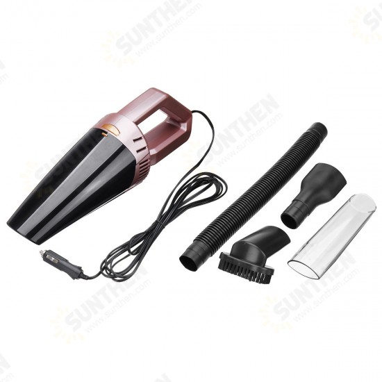 120W 12V 13FT 3700PA Corded Car Vacuum Cleaner Washable Handheld Dry Wet