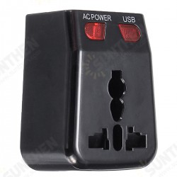 125-250V US/UK/AU/EU Universal World Travel Adapter Plug Dual USB Port w/ Surge Protector 125-250V US/UK/AU/EU Universal World Travel Adapter Plug Dual USB Port w/ Surge Protector