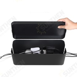 12.80x5.12x4.92 Inch Cable Storage Box Wire Management Socket Safety Cable Organizer Container 12.80x5.12x4.92 Inch Cable Storage Box Wire Management Socket Safety Cable Organizer Container