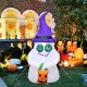 1.2M Halloween Inflatable Pumpkin Airblown Blow in Pumpkin Up Outdoor Yard Decor Toys