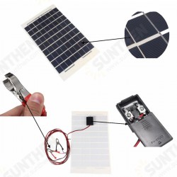 12V 10W Solar Panel PolyCrystalline Cells DIY Solar Module With Block Diode 2 Alligator Clips 12V 10W Solar Panel PolyCrystalline Cells DIY Solar Module With Block Diode 2 Alligator Clips