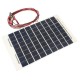 12V 10W Solar Panel PolyCrystalline Cells DIY Solar Module With Block Diode 2 Alligator Clips