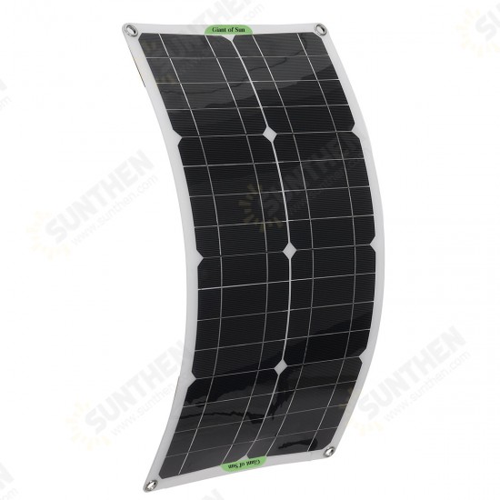 12V 30W Solar Panel Kit Complete 10A 30A 50A 60A Controller RV Camping Car Boat Battery Phone USB Solar Power Bank Charger 12V