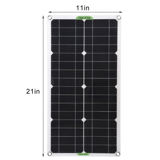 12V 30W Solar Panel Kit Complete 10A 30A 50A 60A Controller RV Camping Car Boat Battery Phone USB Solar Power Bank Charger 12V