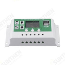 12V/24V 10A/20A/30A Dual USB Output Lithium Battery PWM Solar Controller LCD display Street Lamp Controller Build-in Industrial Micro Controller 12V/24V 10A/20A/30A Dual USB Output Lithium Battery PWM Solar Controller LCD display Street Lamp Controller Build-in Industrial Micro Controller