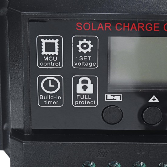 12V/24V Auto Adapt Solar Charge Controller 10A-50A Solar Panel Controller Lithium Lead Acid Universal Controller