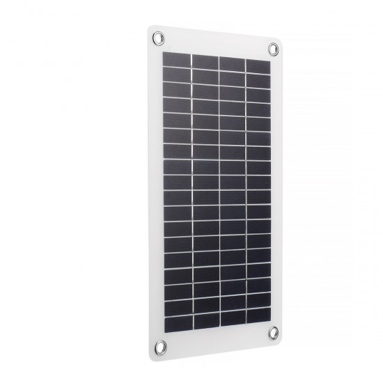 12W 18V/5V Semi-flexible Solar Panel Charger DC Output Battery Mobile Phone Charger Dual USB