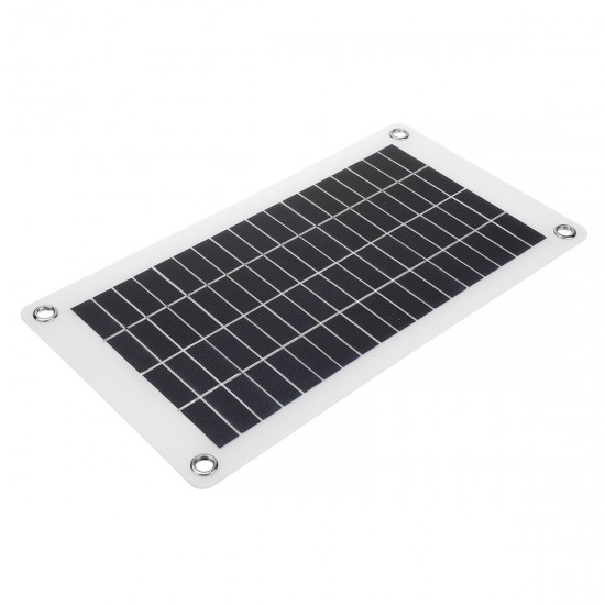 12W 18V/5V Semi-flexible Solar Panel Charger DC Output Battery Mobile Phone Charger Dual USB