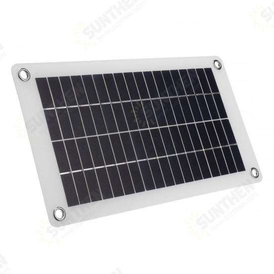 12W 18V/5V Semi-flexible Solar Panel Charger DC Output Battery Mobile Phone Charger Dual USB