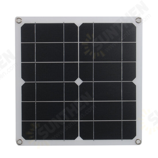 12W Monocrystalline Semi-flexible Solar Panel 80W Peak Single USB For Camping Boat RV Home