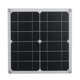 12W Monocrystalline Semi-flexible Solar Panel 80W Peak Single USB For Camping Boat RV Home