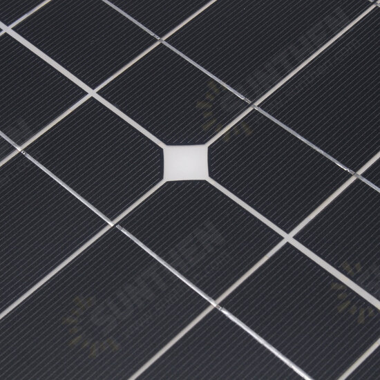 12W Monocrystalline Semi-flexible Solar Panel 80W Peak Single USB For Camping Boat RV Home