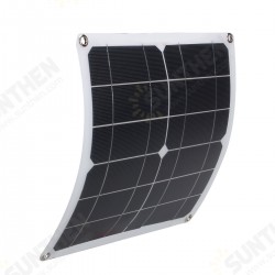 12W Monocrystalline Semi-flexible Solar Panel 80W Peak Single USB For Camping Boat RV Home 12W Monocrystalline Semi-flexible Solar Panel 80W Peak Single USB For Camping Boat RV Home