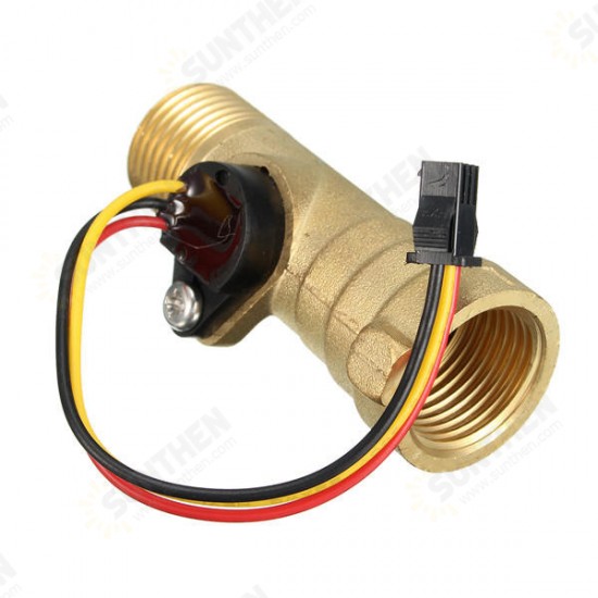 1/2inch Thread Hall Effect Water Flow Sensor Switch Flow Meter Meter