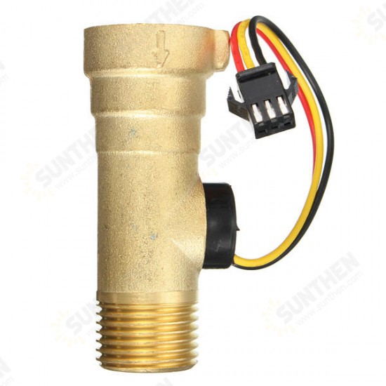 1/2inch Thread Hall Effect Water Flow Sensor Switch Flow Meter Meter